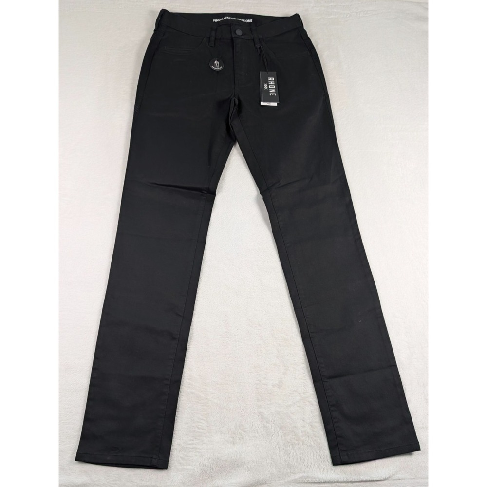 Rhone Everyday Twill 5 Pocket Pant Mens 28/33 Black Casual Stretchy NWT - Picture 2 of 11